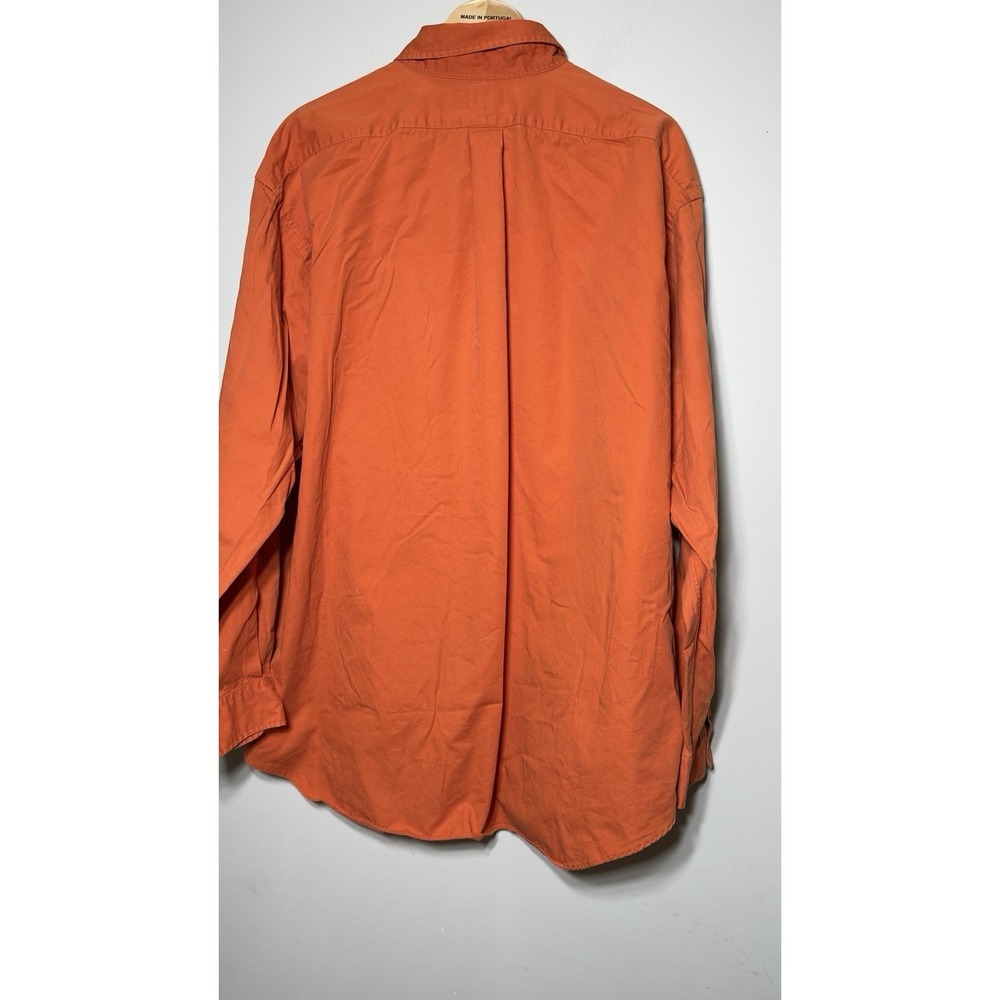 Polo Ralph Lauren Blake Shirt Mens XXL Orange Cotton Long Sleeve Button Down - Picture 4 of 6